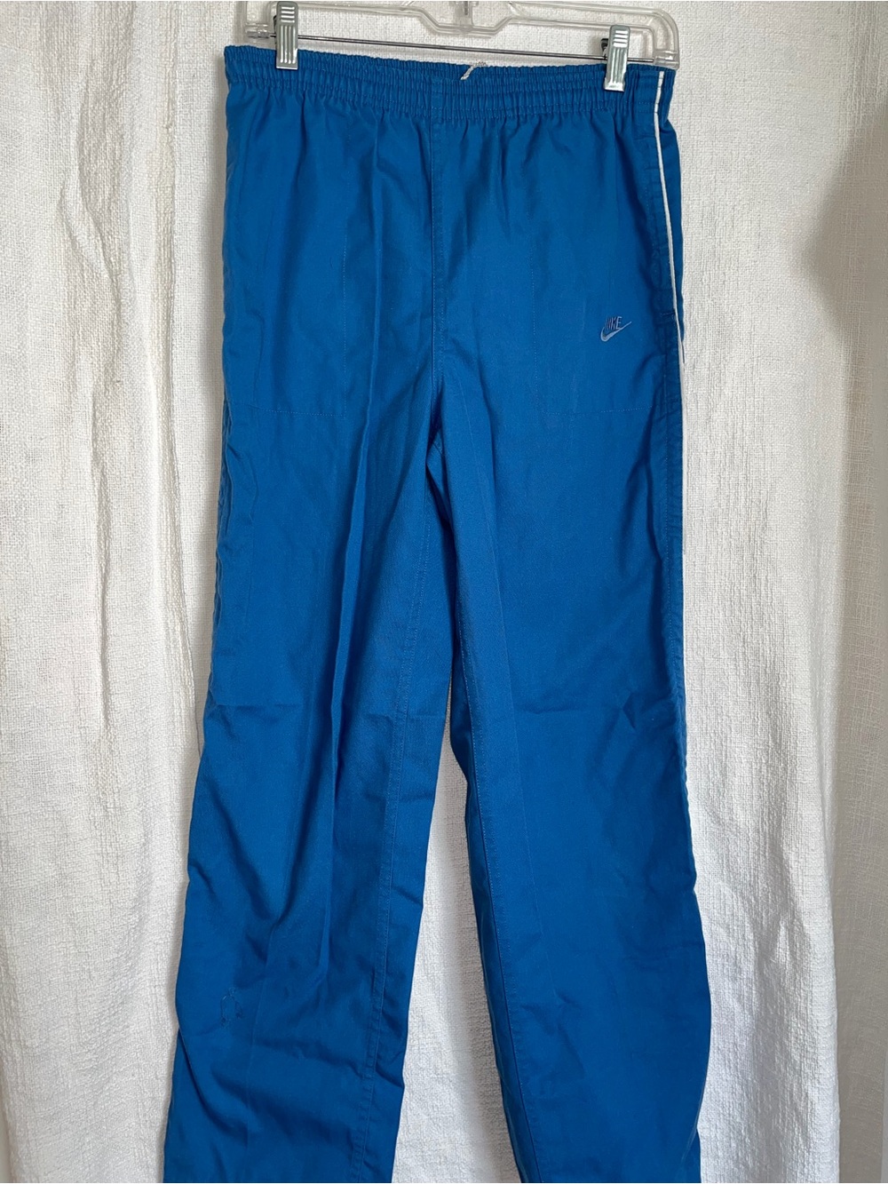 Nike Men's Royal Blue Track Pants with Side Stripe